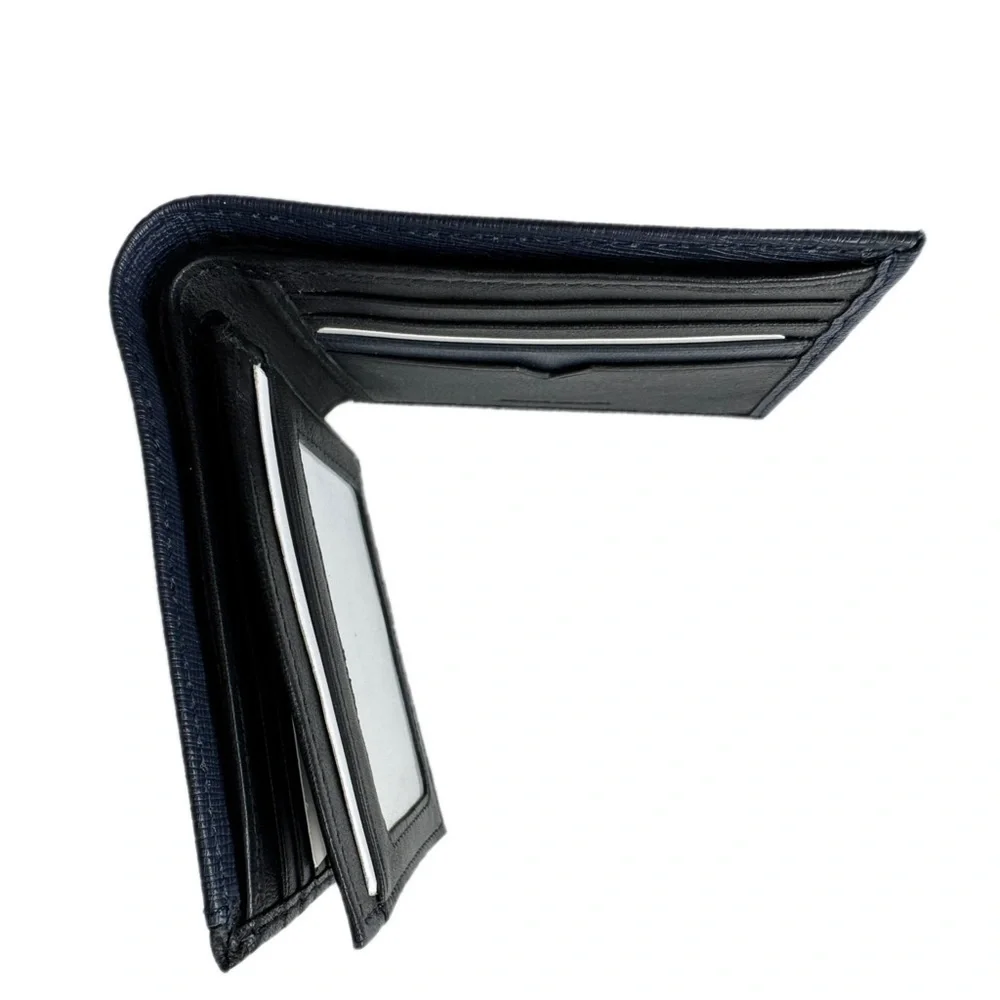 Perry Ellis Midnight Navy & Black Trimmed Men’s Wallet